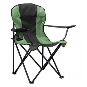 Складной стул для пикника черно-зеленый B590376