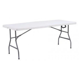 Складаний стіл для пікніка білий 180x76x74 см. B590405