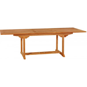 Стіл для дачі розкладний прямокутний з дерева тикового 240x100x75 см. B590522