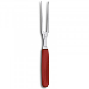 Швейцарська вилка кухонна 15 см. з червоною ручкою B220743