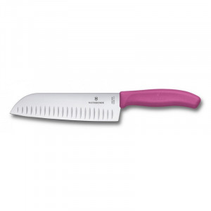 Кухонний ніж для овочів Швейцарія 17 см. з рожевою ручкою B220839