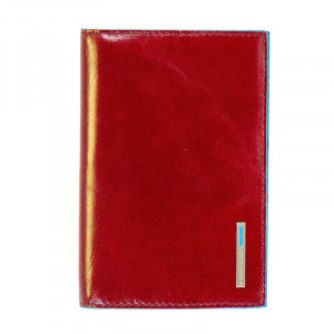 Обкладинка на паспорт червона шкіряна Італія 9,5*13,5*1 см. B2201029