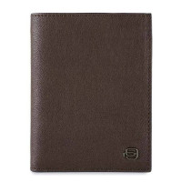 Вертикальне портмоне чоловіче Італія коричневе 9,5*12,5*1,5 см. B2201221