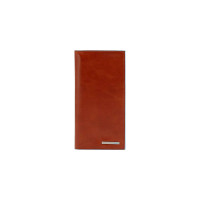 Кошелек женский кожаный Италия рыжий 9,3*18*2 см. B2201271