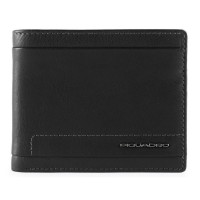 Кошелек кожаный черный мужской Италия 11*9*1,5 см. B2201355
