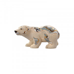 Статуэтка подарочная Медведь керамика с платиновым покрытием 10х7х4 см B2202191