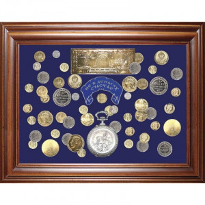 Панно сувенирное с монетами 49*38 см. B510045