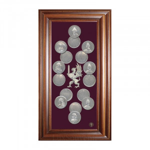 Панно сувенирное с монетами 24*46 см. B510052