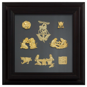 Сувенирное панно Скифское золото 34*34*4,3 см. B510117