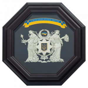 Сувенирное панно Національна поліція України 36,5*36,5*4,3 см. B510181