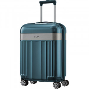 Travelite чемодан дорожный маленький B2202361 на колесах с кодовым замком Германия синий