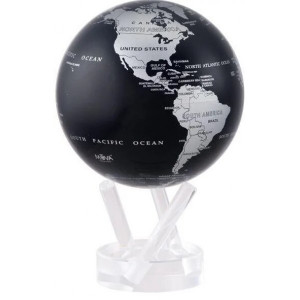 Гиро глобус подарочный политический США 21,6 см. серебристо-черный B4100133