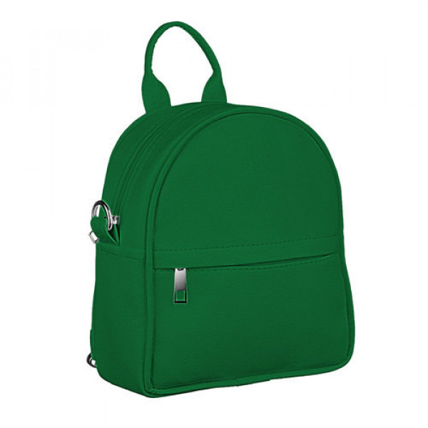 Маленький рюкзак-сумка женский искусственная кожа 17*20*7 см. зеленый B124200
