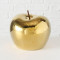 Статуетка керамічна декоративне яблуко 14*15*14 см. золотиста B480289