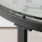 Журнальный столик с часами 80х80х56 см металлический Норвегия B480435