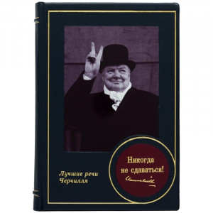 Подарочная книга "Никогда не сдаваться!" Уинстон Черчилль 18,5*27 см. B510392