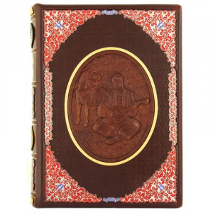 Книга "Козацька Старина" у шкіряній палітурці подарункова 20,3х28,8 см B510579