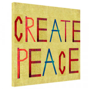 Фотокартина на полотні Create peace 65*65*2 см. B1241870