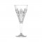 Комплект бокалів для вина із кришталевого скла з великим рельєфним декором Італія 270 мл. 6 шт. B131003