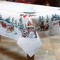 Гобеленова скатертина з люрексом новорічна водовідштовхувальна Іспанія 140×350 см. B131128