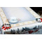 Гобеленова скатертина з люрексом новорічна водовідштовхувальна Іспанія 140×350 см. B131128