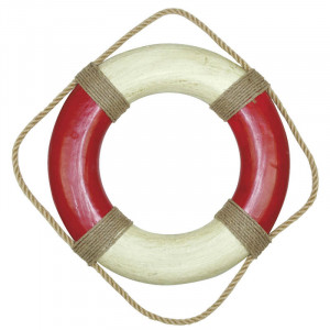Рятувальний круг декоративний Німеччина 35 см. біло-червоний B550379