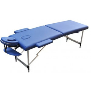 Масажний стіл складаний двосекційний розмір М 185*70 см. синій Німеччина B133070
