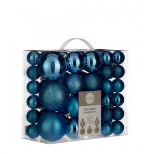 Новогодние шары набор 46 шт. синий B590950