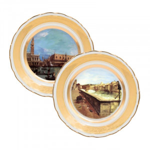 Порцелянова тарілка декоративна Венеція 25 см. набір 2 шт. Німеччина B550685