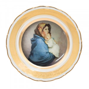 Декоративна порцелянова тарілка Мати з дитиною 25 см. Німеччина B550691