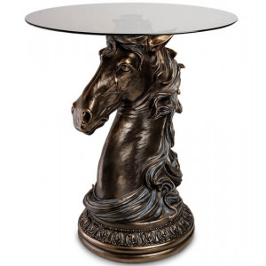 Журнальний столик-статуетка "Голова коня" 50х50х64 см B600812