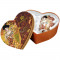 Фарфоровый набор кружек 350 мл. 2 шт. в подарочной коробке в форме сердца Г. Климт Юдиф Австралия B550901