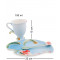 Порцеляновий чайний набір 3 предмети чашка 150 мл. блюдце та ложка Орхідея B600999