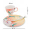 Чайный набор фарфоровый 3 предмета чашка 150 мл. блюдце и ложка Сальпиглоссис B6001067