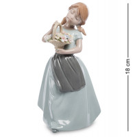 Фігурка керамічна Дівчинка з кошиком 10,5*10*18 см. B6001346