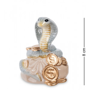 Фигурка керамическая Змея - к богатству 8*7*8 см. B6001537