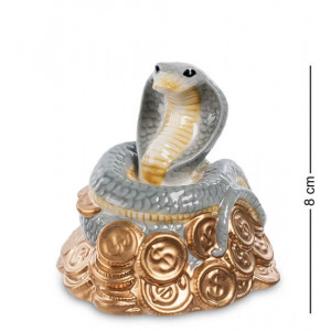 Керамическая статуэтка Змея - к богатству 8*8*8 см. B6001538