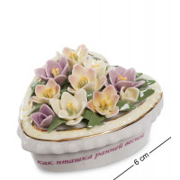 Керамічна скринька Весняне серце 10*11*6 см. B6001580