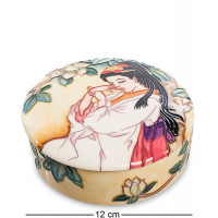 Фарфоровая шкатулка Гейша 12*12*5 см. B6001975