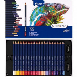 Кольорові олівці Marco набір подарунковий 100 кольорів B200090
