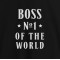 Кухонный фартук Boss №1 of the world 82*63 см. черный B132194