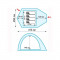 Палатка четырехместная B138094 туристическая