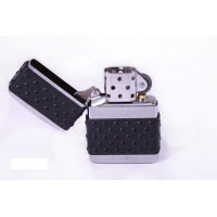 Зажигалка Zippo 200ZP Brush Chrome Zip Guard серебристая B670148