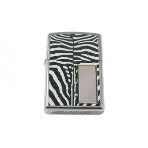 Запальничка Zippo 28046 Zebra Print срібляста із принтом зебри B670187