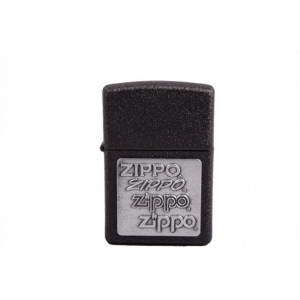 Запальничка Zippo 363 Pewter Emblem Black Crackle чорна B670212