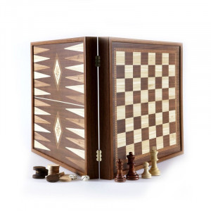 Набор подарочный шахматы и нарды 39х39 см элитная дорогая серия вес 3,6 кг в деревянном футляре B670437