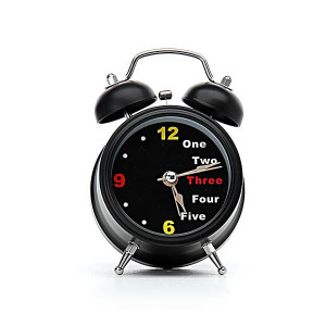 Часы будильник 12,9x9x5 см Ретро классические с подсветкой B105109