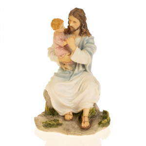 Статуетка Ісус та дитя 10x9x19 см B030276