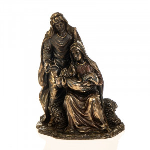 Статуэтка Рождение Иисуса 13x13x18 см B030278 бронзовое покрытие