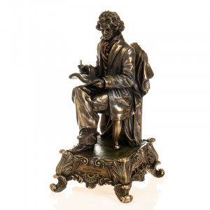 Статуетка Бетховен 13x16x27 см B030279 бронзове покриття Подарунок музикантові